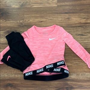 Girls Nike Athletic Outfit